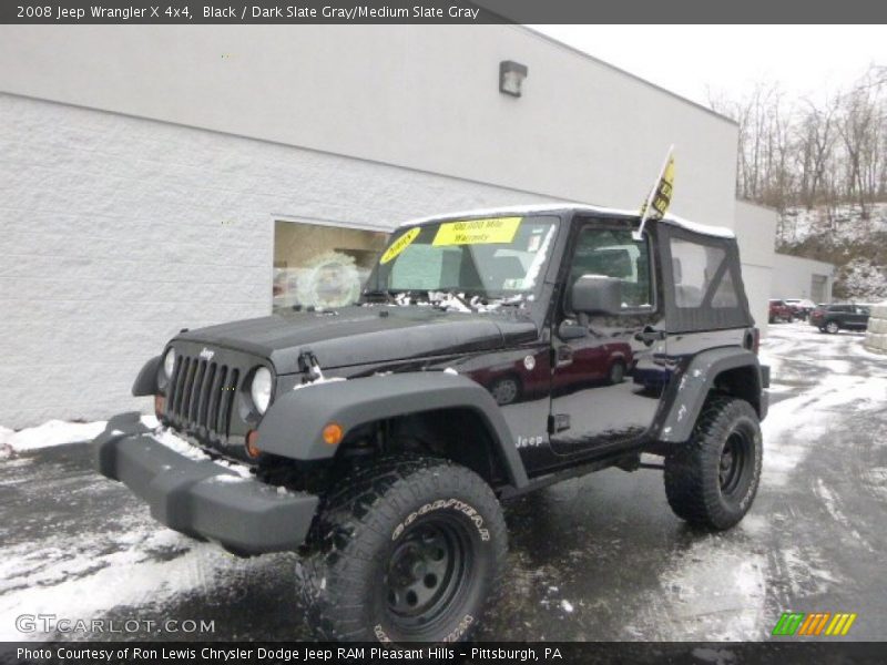 Black / Dark Slate Gray/Medium Slate Gray 2008 Jeep Wrangler X 4x4