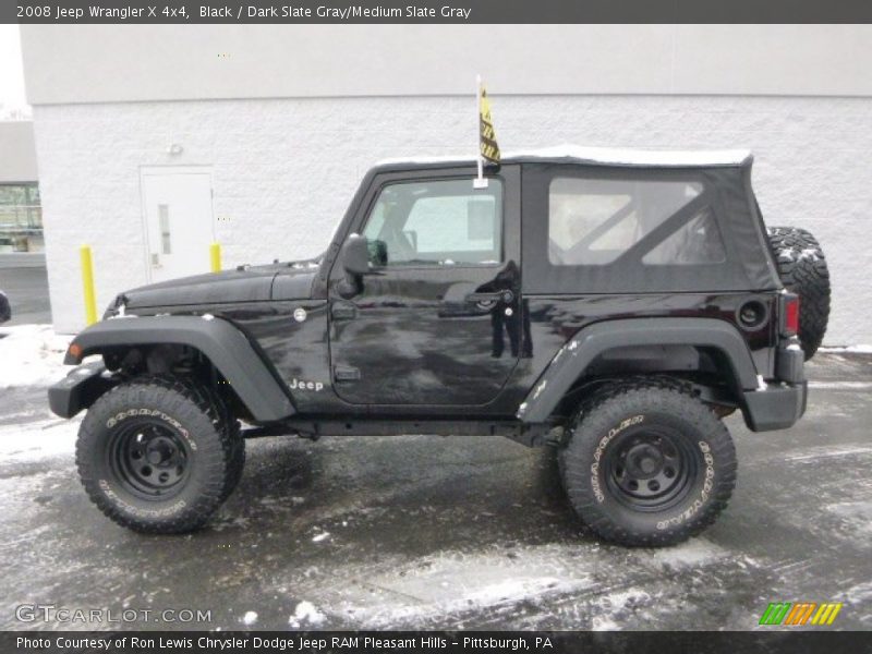 Black / Dark Slate Gray/Medium Slate Gray 2008 Jeep Wrangler X 4x4