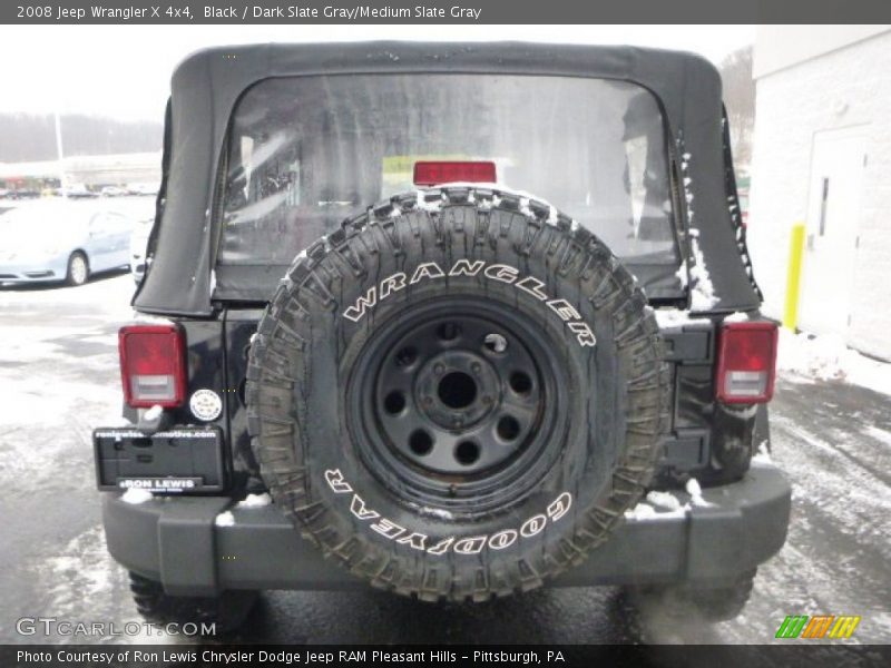 Black / Dark Slate Gray/Medium Slate Gray 2008 Jeep Wrangler X 4x4