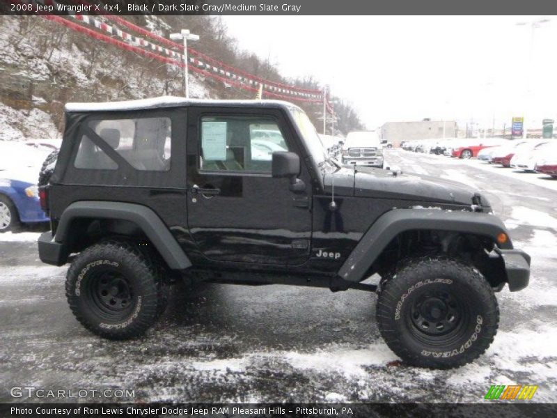 Black / Dark Slate Gray/Medium Slate Gray 2008 Jeep Wrangler X 4x4