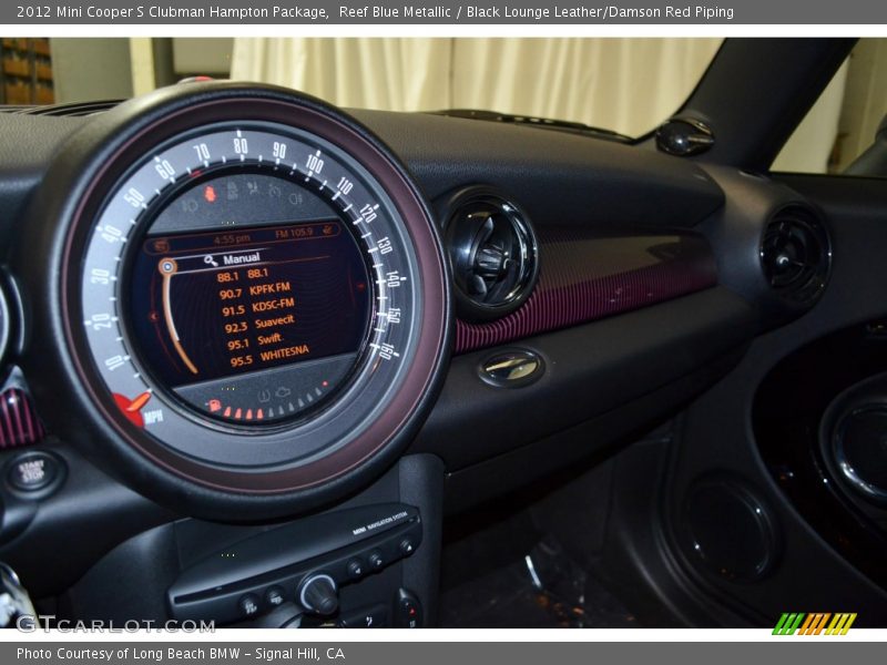 Reef Blue Metallic / Black Lounge Leather/Damson Red Piping 2012 Mini Cooper S Clubman Hampton Package