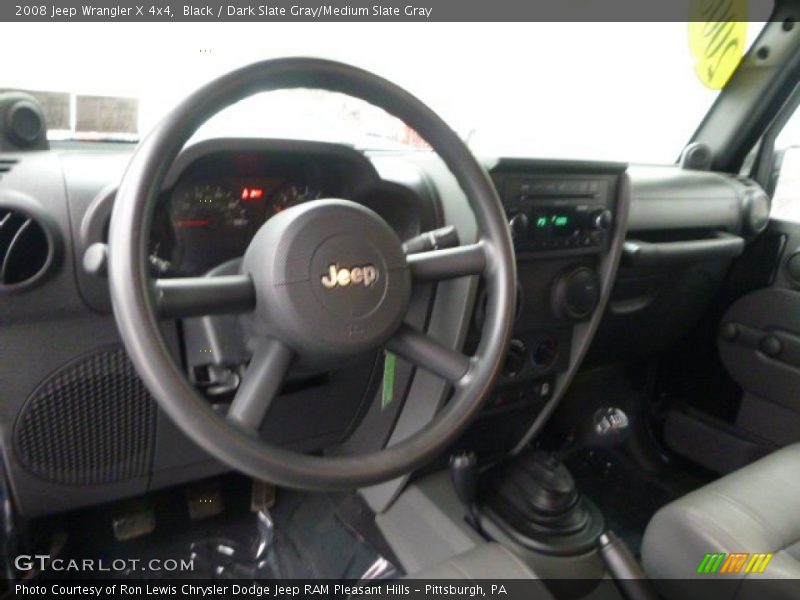 Black / Dark Slate Gray/Medium Slate Gray 2008 Jeep Wrangler X 4x4