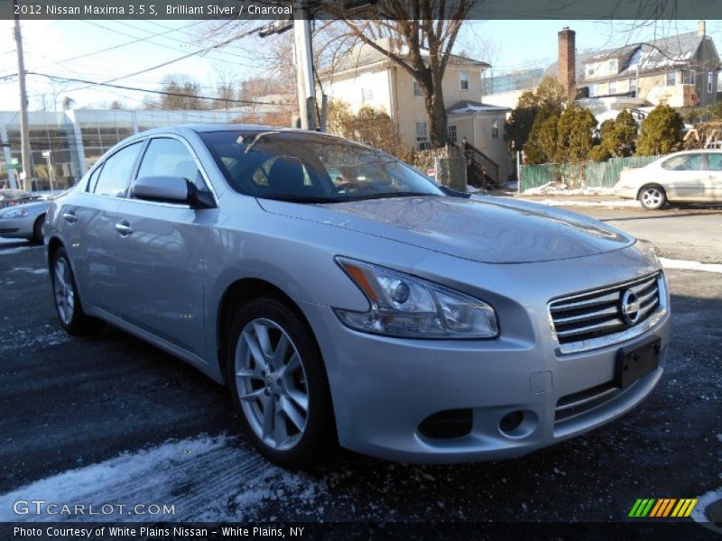Brilliant Silver / Charcoal 2012 Nissan Maxima 3.5 S