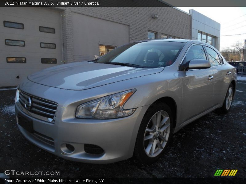 Brilliant Silver / Charcoal 2012 Nissan Maxima 3.5 S