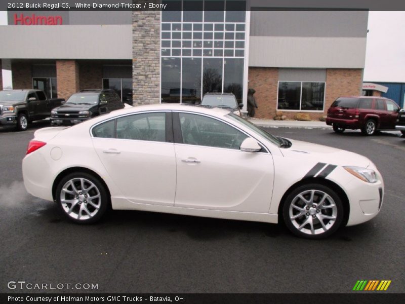 White Diamond Tricoat / Ebony 2012 Buick Regal GS