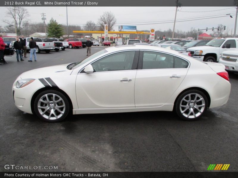 White Diamond Tricoat / Ebony 2012 Buick Regal GS