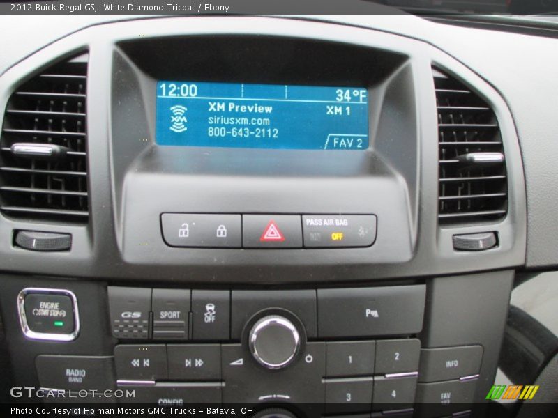 White Diamond Tricoat / Ebony 2012 Buick Regal GS