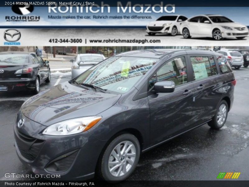 Meteor Gray / Sand 2014 Mazda MAZDA5 Sport