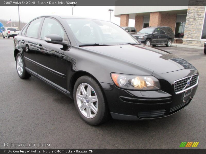Black / Dark Beige/Quartz 2007 Volvo S40 2.4i