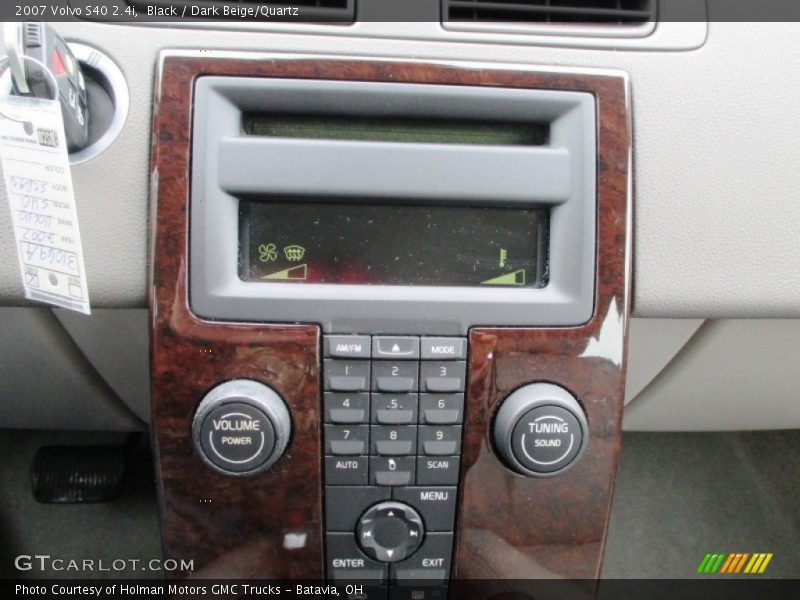 Black / Dark Beige/Quartz 2007 Volvo S40 2.4i