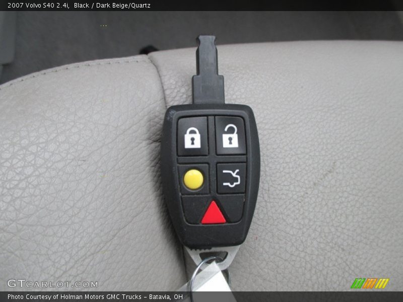 Black / Dark Beige/Quartz 2007 Volvo S40 2.4i