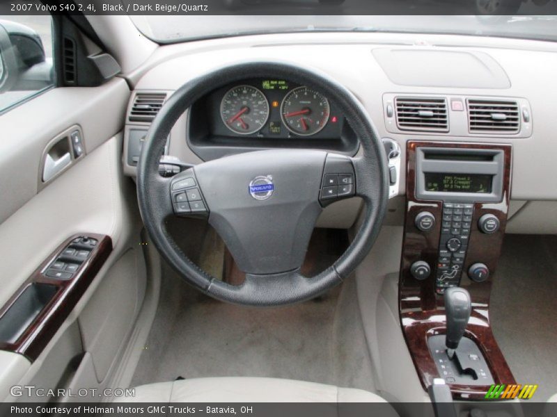 Black / Dark Beige/Quartz 2007 Volvo S40 2.4i