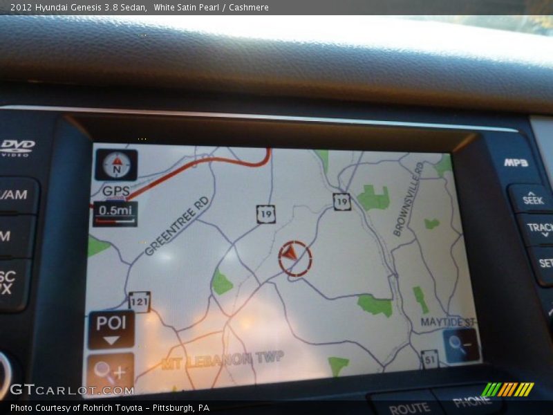 White Satin Pearl / Cashmere 2012 Hyundai Genesis 3.8 Sedan