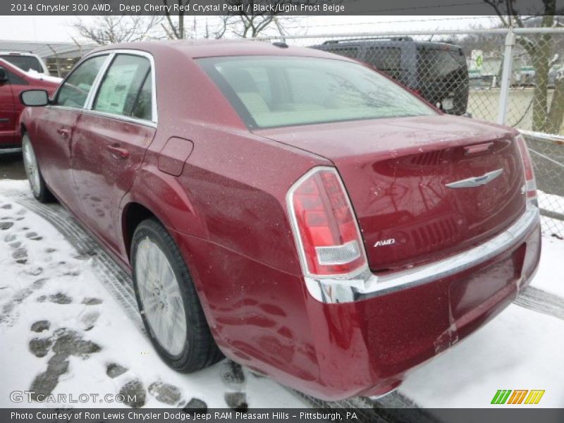 Deep Cherry Red Crystal Pearl / Black/Light Frost Beige 2014 Chrysler 300 AWD