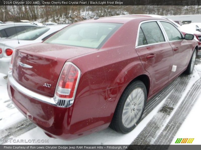 Deep Cherry Red Crystal Pearl / Black/Light Frost Beige 2014 Chrysler 300 AWD
