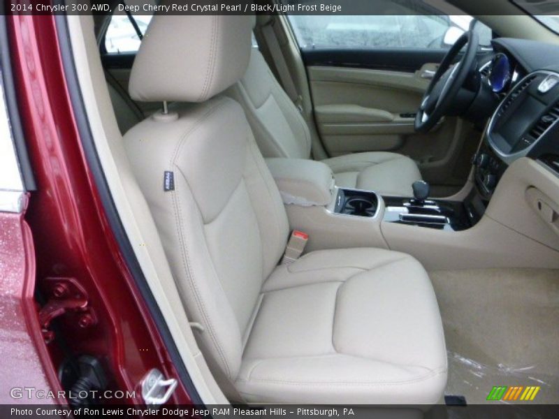 Deep Cherry Red Crystal Pearl / Black/Light Frost Beige 2014 Chrysler 300 AWD