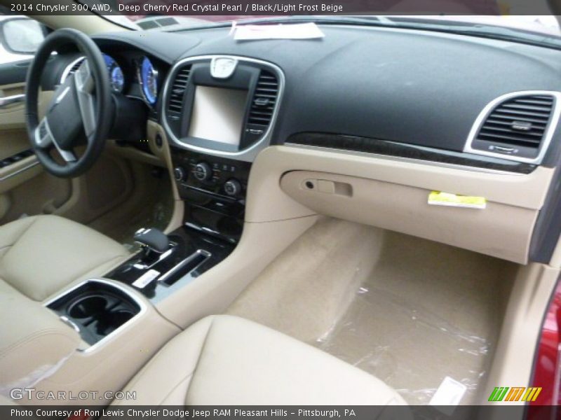 Deep Cherry Red Crystal Pearl / Black/Light Frost Beige 2014 Chrysler 300 AWD