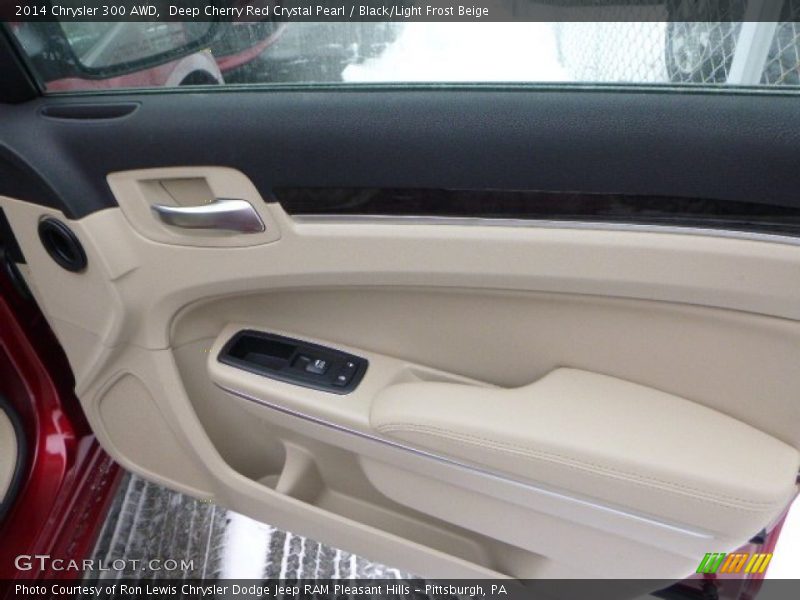 Deep Cherry Red Crystal Pearl / Black/Light Frost Beige 2014 Chrysler 300 AWD