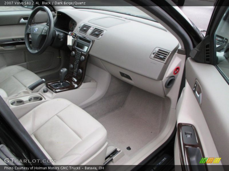 Black / Dark Beige/Quartz 2007 Volvo S40 2.4i