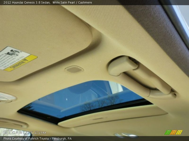 White Satin Pearl / Cashmere 2012 Hyundai Genesis 3.8 Sedan