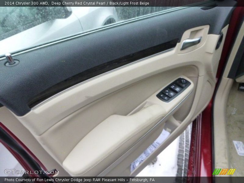 Deep Cherry Red Crystal Pearl / Black/Light Frost Beige 2014 Chrysler 300 AWD