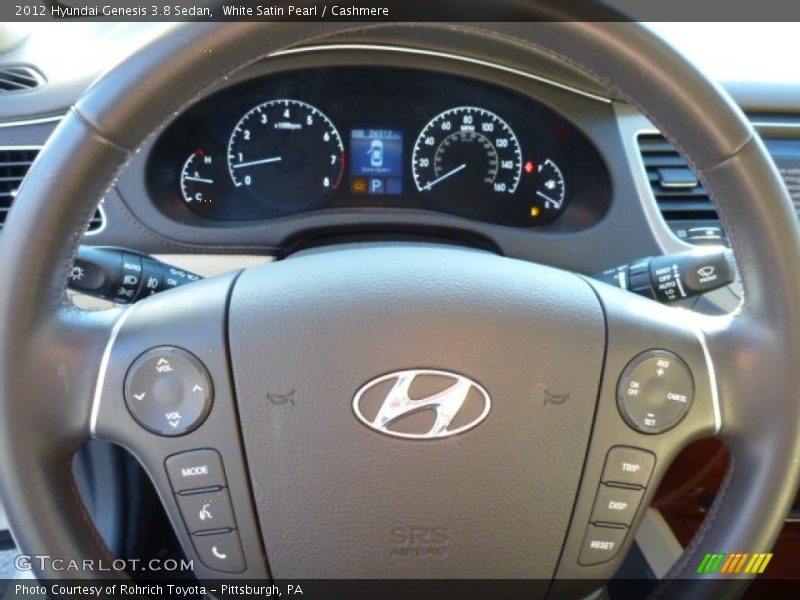 White Satin Pearl / Cashmere 2012 Hyundai Genesis 3.8 Sedan