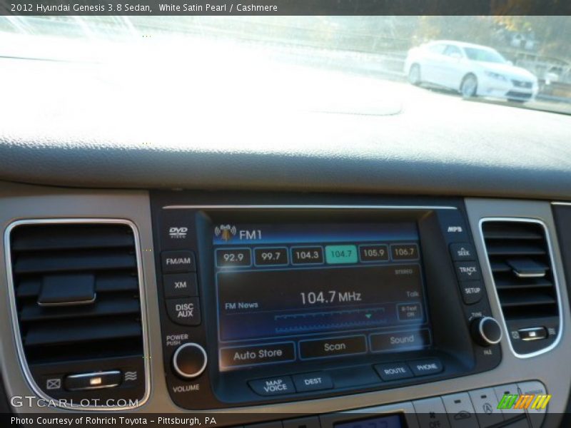 White Satin Pearl / Cashmere 2012 Hyundai Genesis 3.8 Sedan