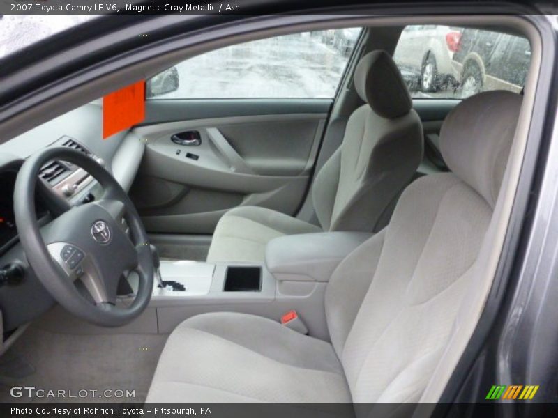 Front Seat of 2007 Camry LE V6