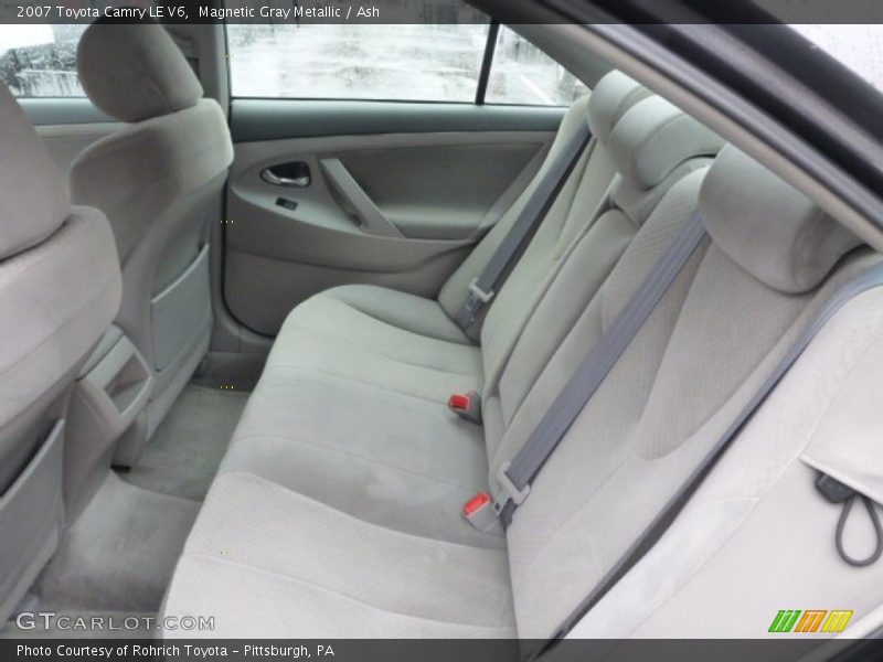 Rear Seat of 2007 Camry LE V6