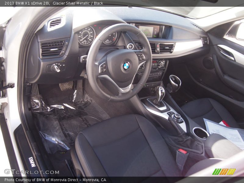 Glacier Silver Metallic / Black 2013 BMW X1 sDrive 28i