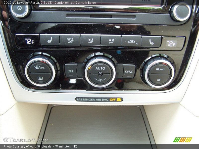 Candy White / Cornsilk Beige 2012 Volkswagen Passat 2.5L SE