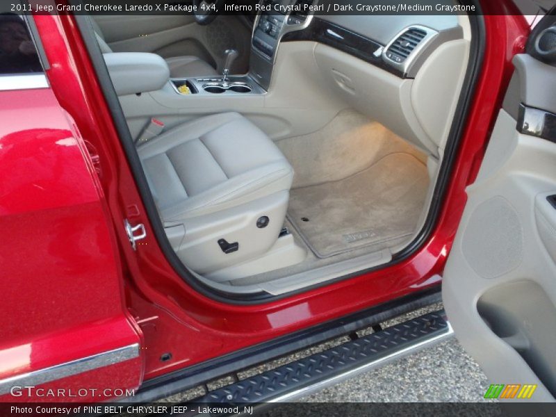 Inferno Red Crystal Pearl / Dark Graystone/Medium Graystone 2011 Jeep Grand Cherokee Laredo X Package 4x4
