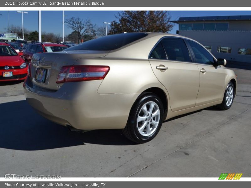 Sandy Beach Metallic / Bisque 2011 Toyota Camry LE