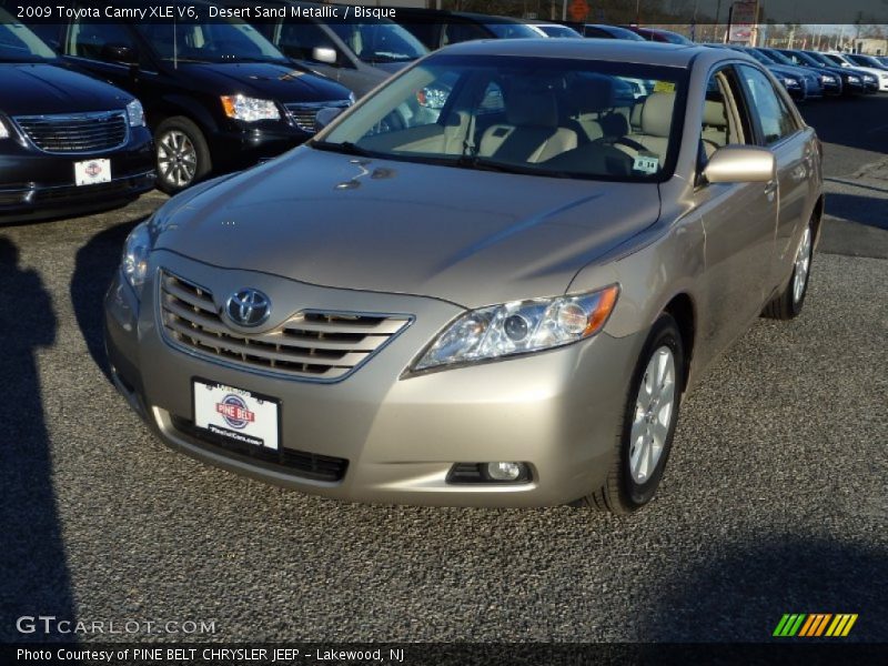 Desert Sand Metallic / Bisque 2009 Toyota Camry XLE V6