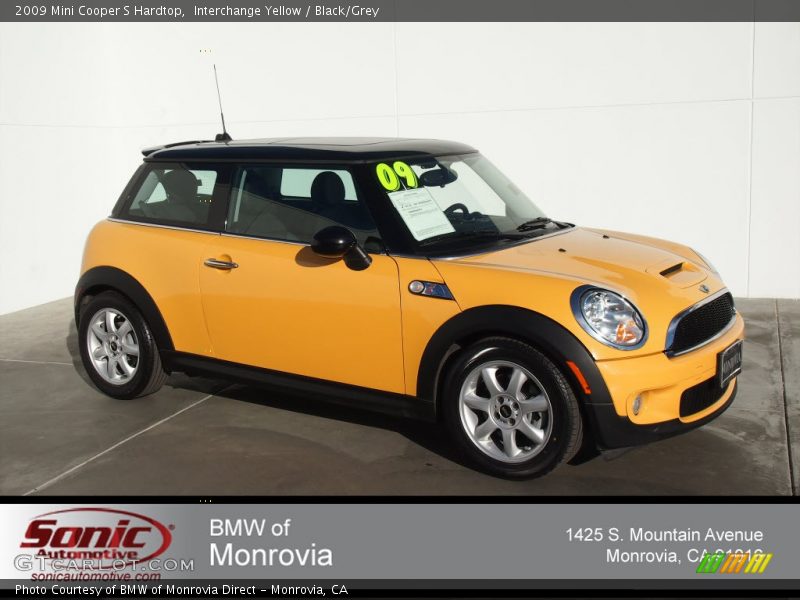 Interchange Yellow / Black/Grey 2009 Mini Cooper S Hardtop