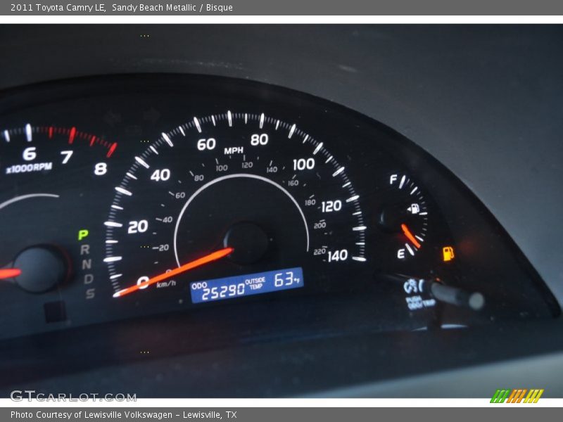 Sandy Beach Metallic / Bisque 2011 Toyota Camry LE