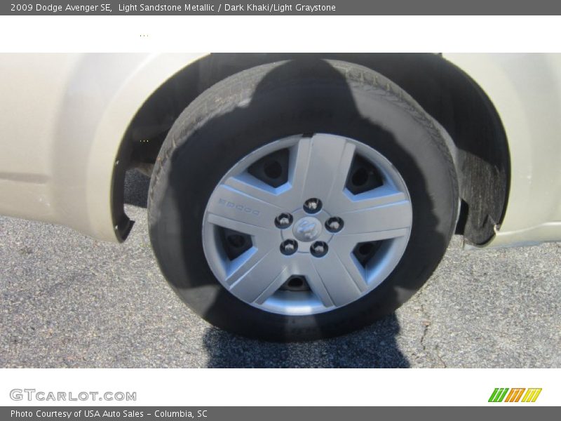 Light Sandstone Metallic / Dark Khaki/Light Graystone 2009 Dodge Avenger SE
