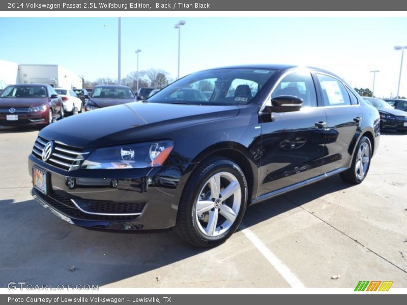 Black / Titan Black 2014 Volkswagen Passat 2.5L Wolfsburg Edition