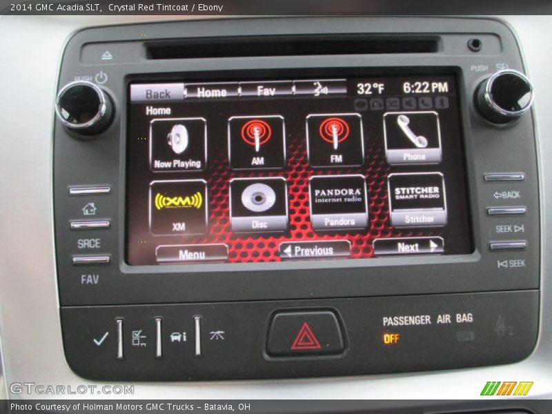 Crystal Red Tintcoat / Ebony 2014 GMC Acadia SLT