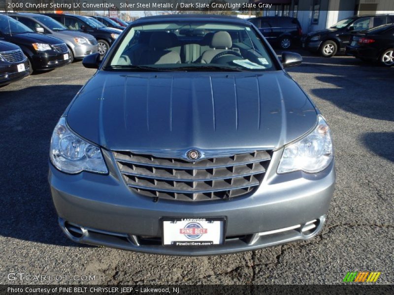 Silver Steel Metallic / Dark Slate Gray/Light Slate Gray 2008 Chrysler Sebring LX Convertible