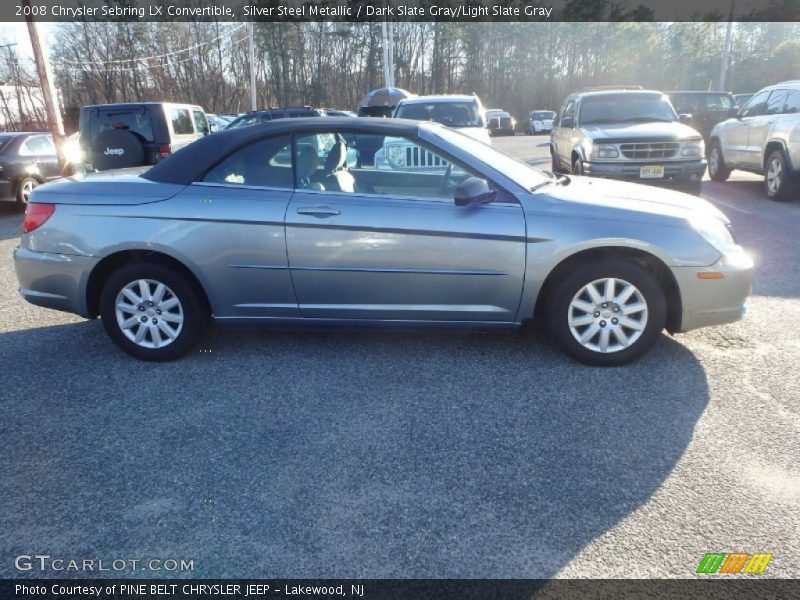 Silver Steel Metallic / Dark Slate Gray/Light Slate Gray 2008 Chrysler Sebring LX Convertible