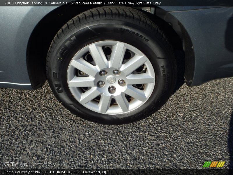 Silver Steel Metallic / Dark Slate Gray/Light Slate Gray 2008 Chrysler Sebring LX Convertible
