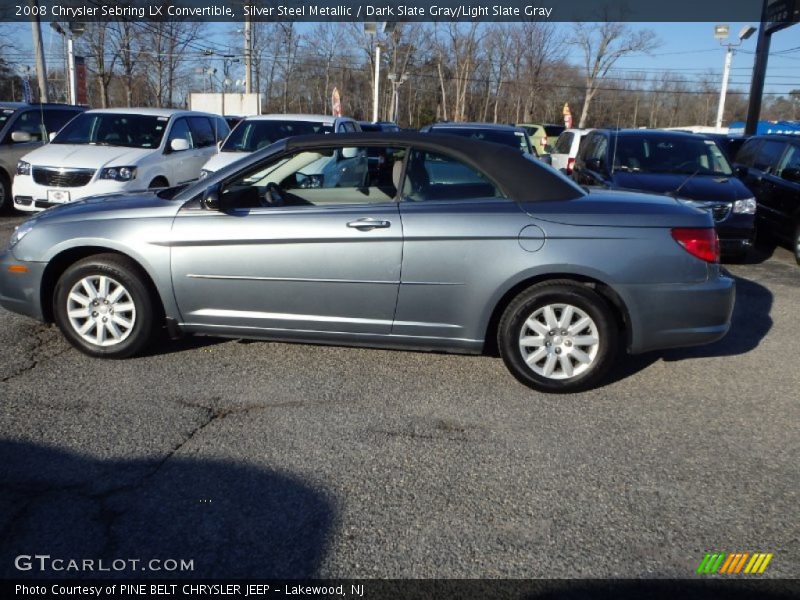 Silver Steel Metallic / Dark Slate Gray/Light Slate Gray 2008 Chrysler Sebring LX Convertible