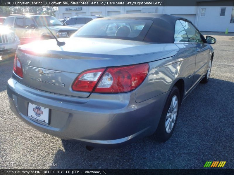 Silver Steel Metallic / Dark Slate Gray/Light Slate Gray 2008 Chrysler Sebring LX Convertible