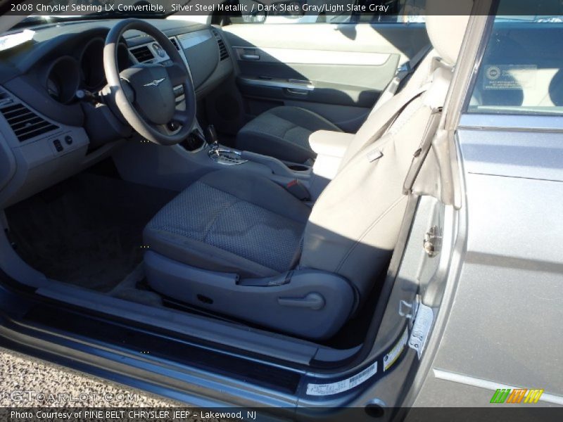 Silver Steel Metallic / Dark Slate Gray/Light Slate Gray 2008 Chrysler Sebring LX Convertible