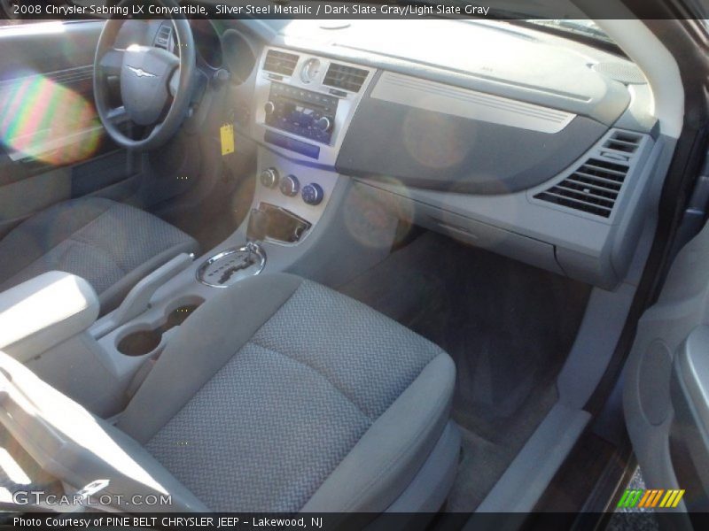 Silver Steel Metallic / Dark Slate Gray/Light Slate Gray 2008 Chrysler Sebring LX Convertible