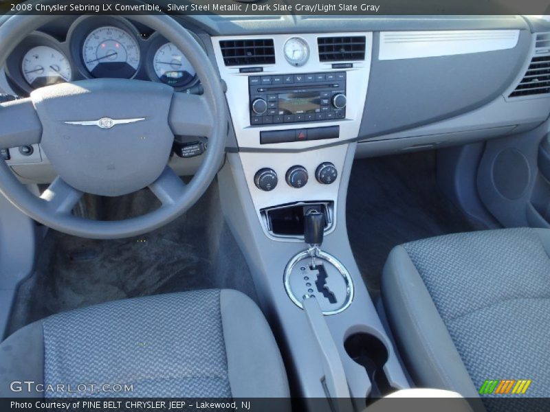 Silver Steel Metallic / Dark Slate Gray/Light Slate Gray 2008 Chrysler Sebring LX Convertible