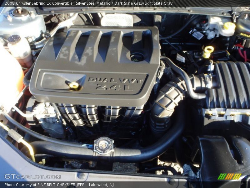 Silver Steel Metallic / Dark Slate Gray/Light Slate Gray 2008 Chrysler Sebring LX Convertible