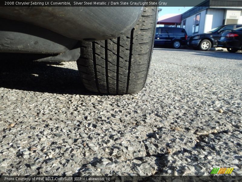 Silver Steel Metallic / Dark Slate Gray/Light Slate Gray 2008 Chrysler Sebring LX Convertible