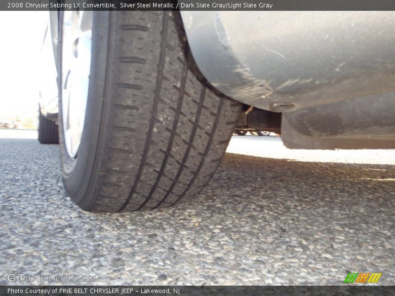 Silver Steel Metallic / Dark Slate Gray/Light Slate Gray 2008 Chrysler Sebring LX Convertible